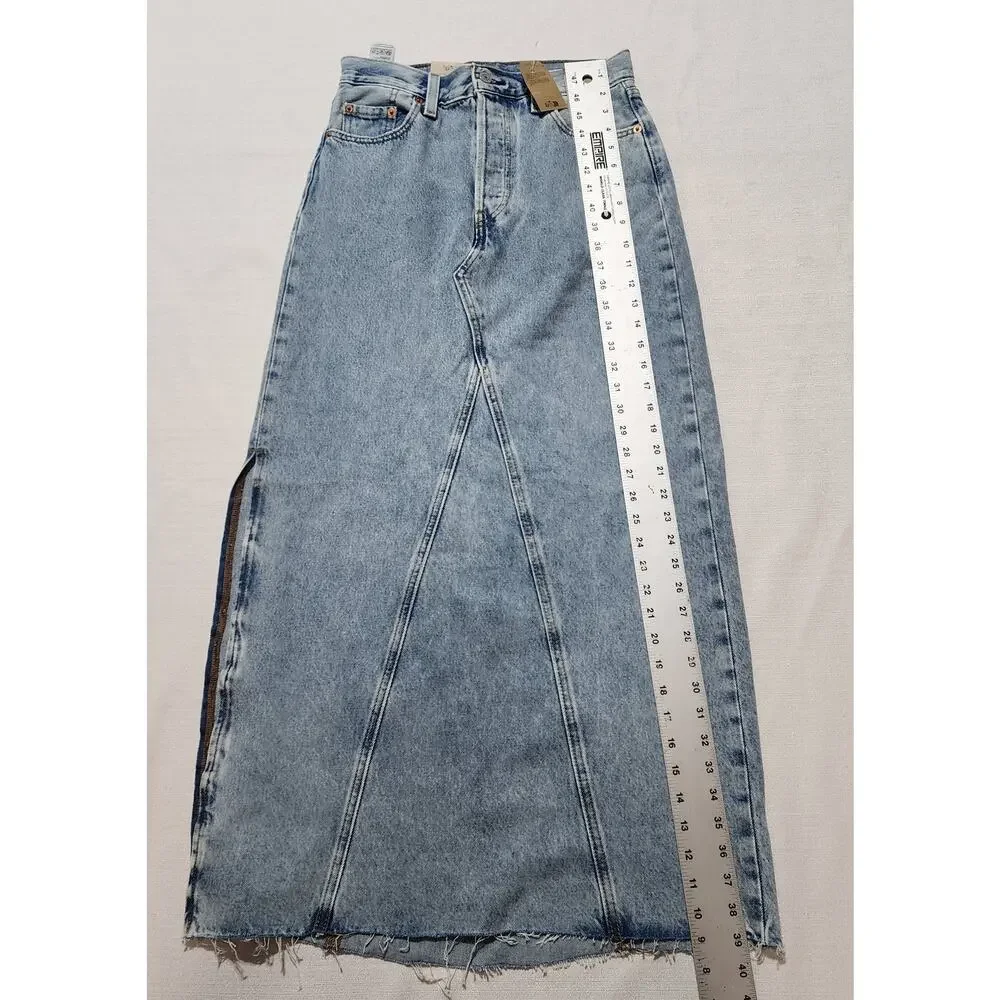 Levi's skirt slide slit waist 26'' button-fly